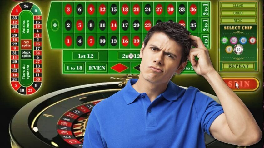 Online Roulette Screenshot - Young Man Thinking About Something