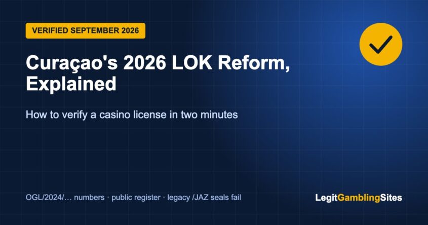 Curaçao's 2026 LOK reform explained: how to verify a casino license