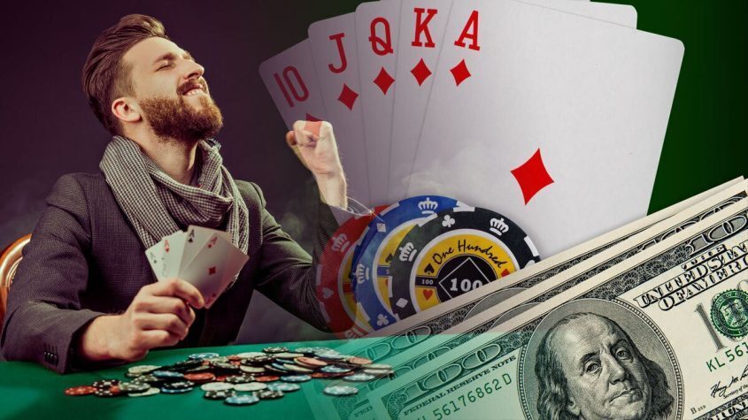 Man Playing Poker