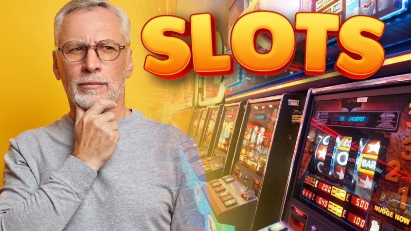Slot Player next to Slot Machine Games