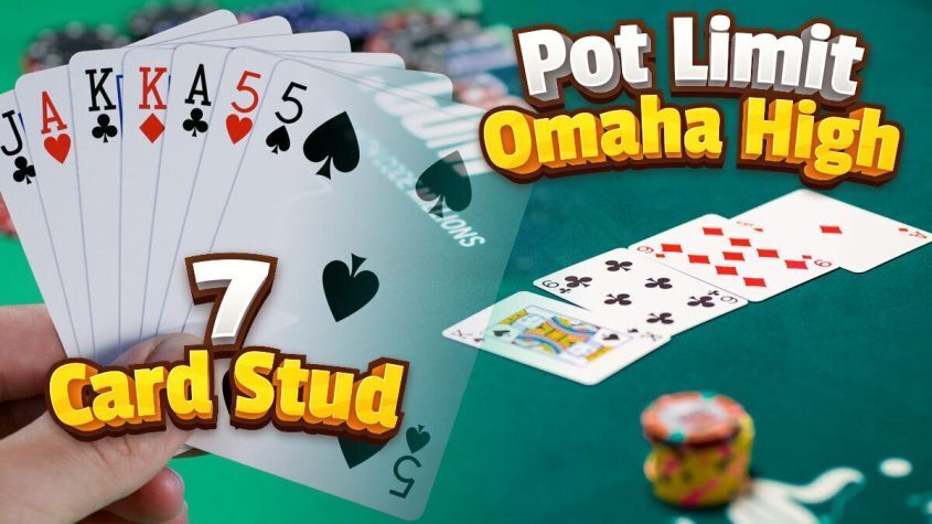Hand Holding Poker Cards, Poker Cards on Table
